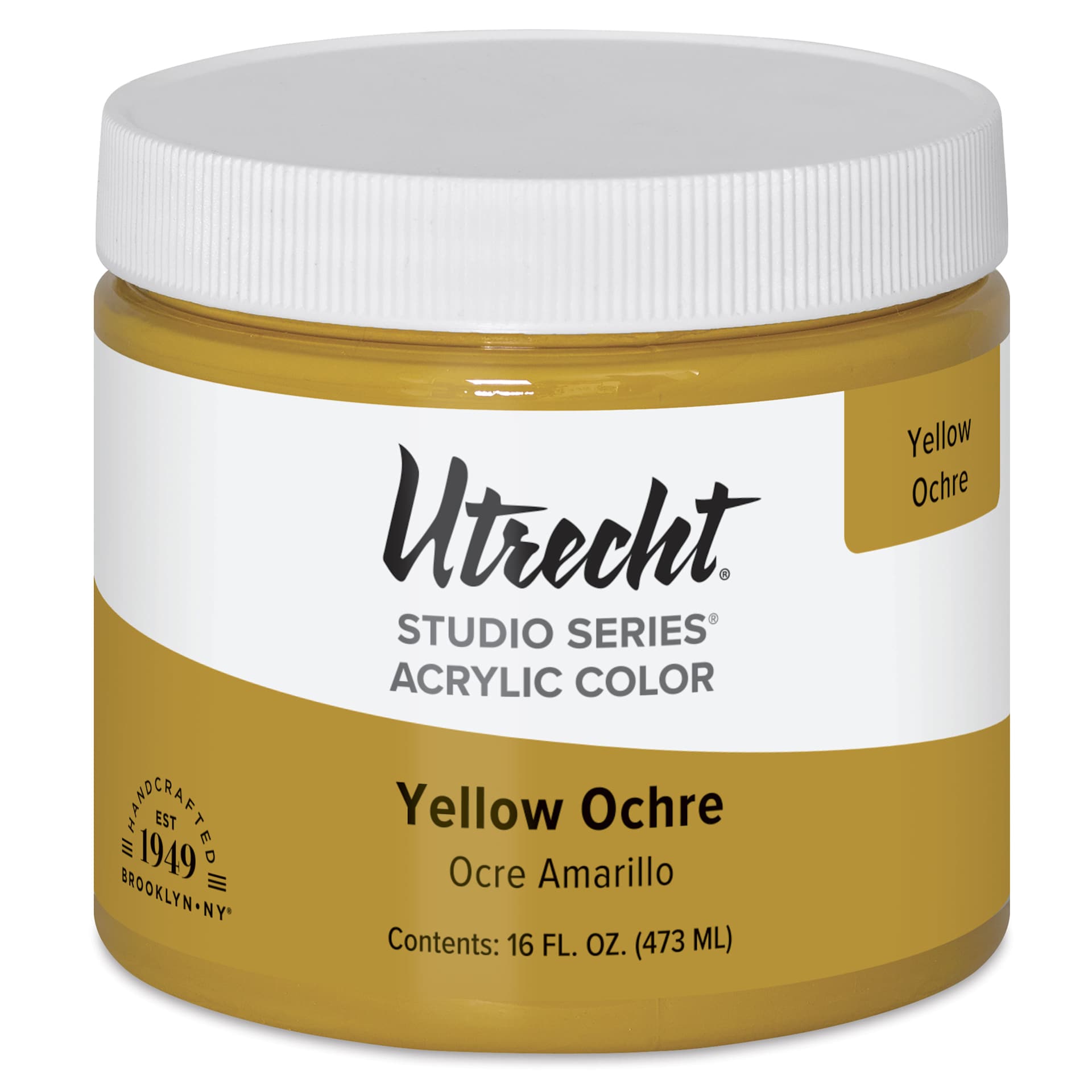 Utrecht Studio Series Acrylic Paint - Yellow Ochre, Pint