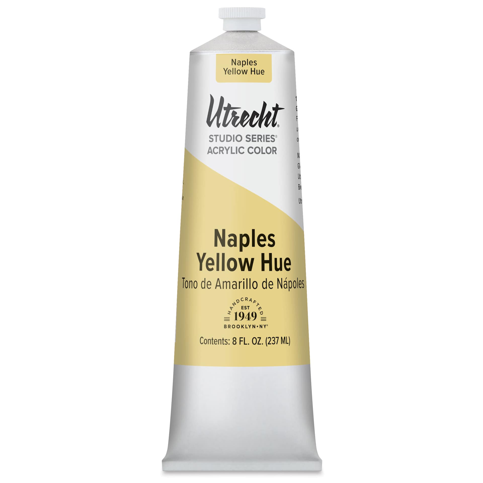 Utrecht Studio Series Acrylic Paint - Naples Yellow Hue, 237 ml tube