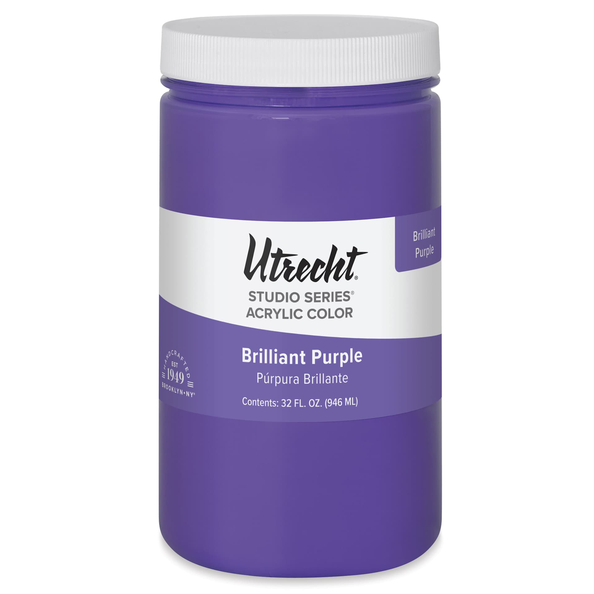 Utrecht Studio Series Acrylic Paint - Brilliant Purple, Quart