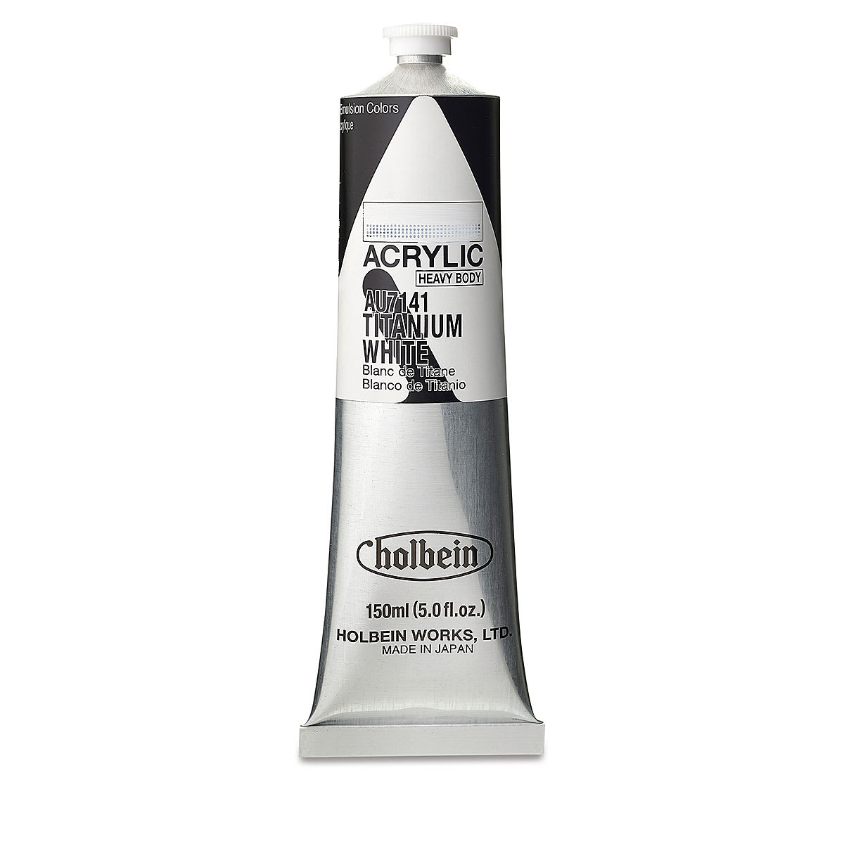 Holbein Heavy Body Artist Acrylics - Titanium White, 150 ml tube