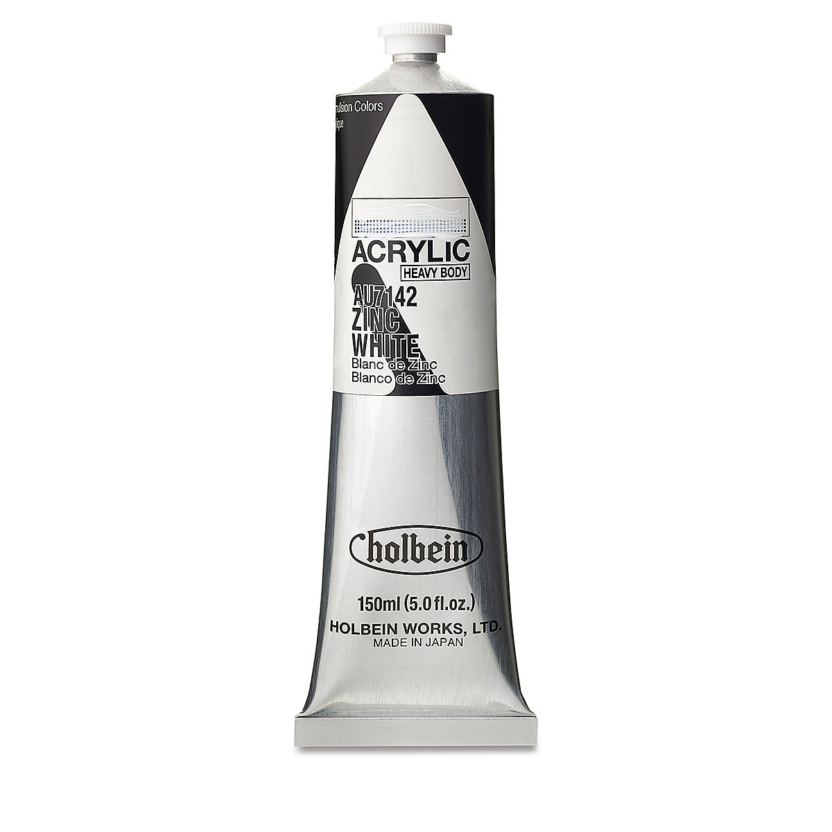 Holbein Heavy Body Artist Acrylics - Zinc White, 150 ml tube