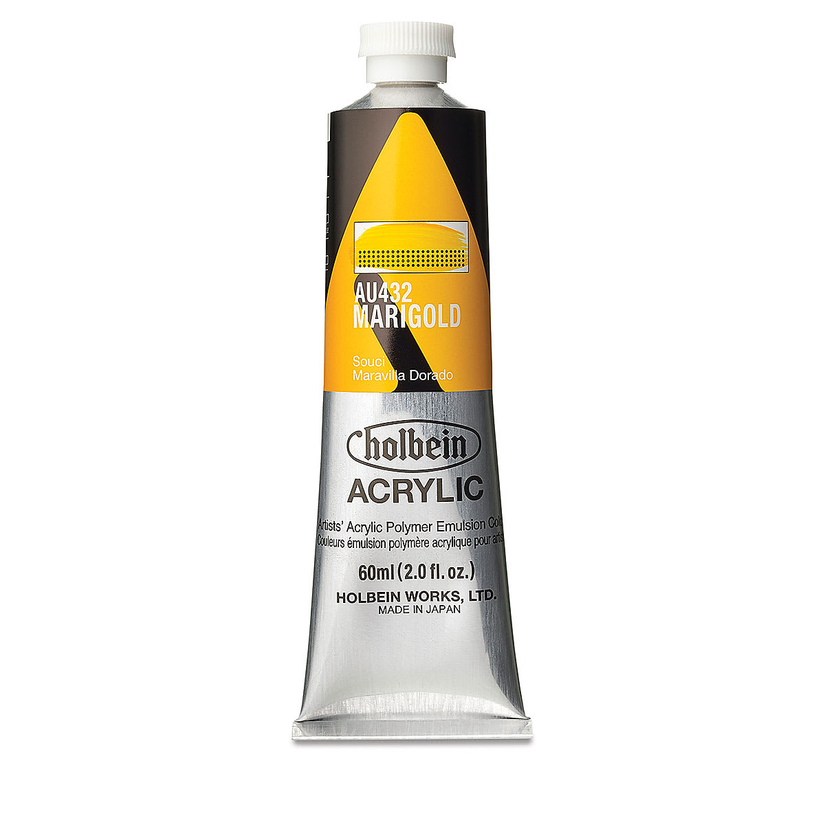 Holbein Heavy Body Artist Acrylics - Marigold, 60 ml tube