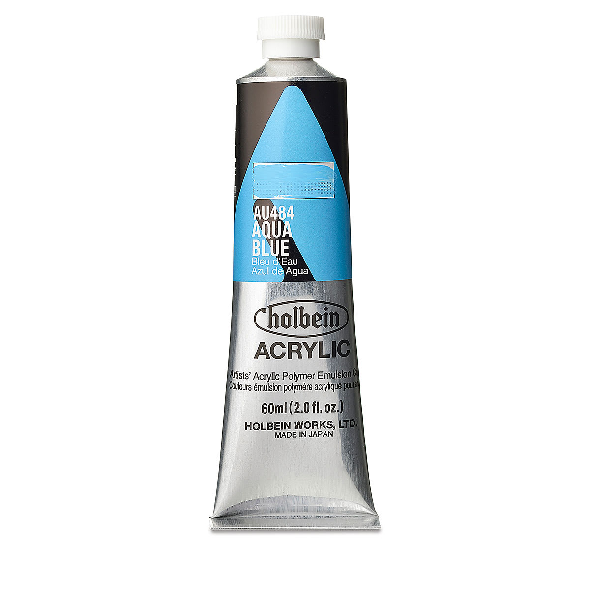 Holbein Heavy Body Artist Acrylics - Aqua Blue, 60 ml tube