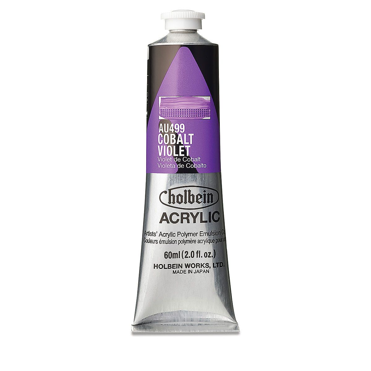 Holbein Heavy Body Artist Acrylics - Cobalt Violet, 60 ml tube