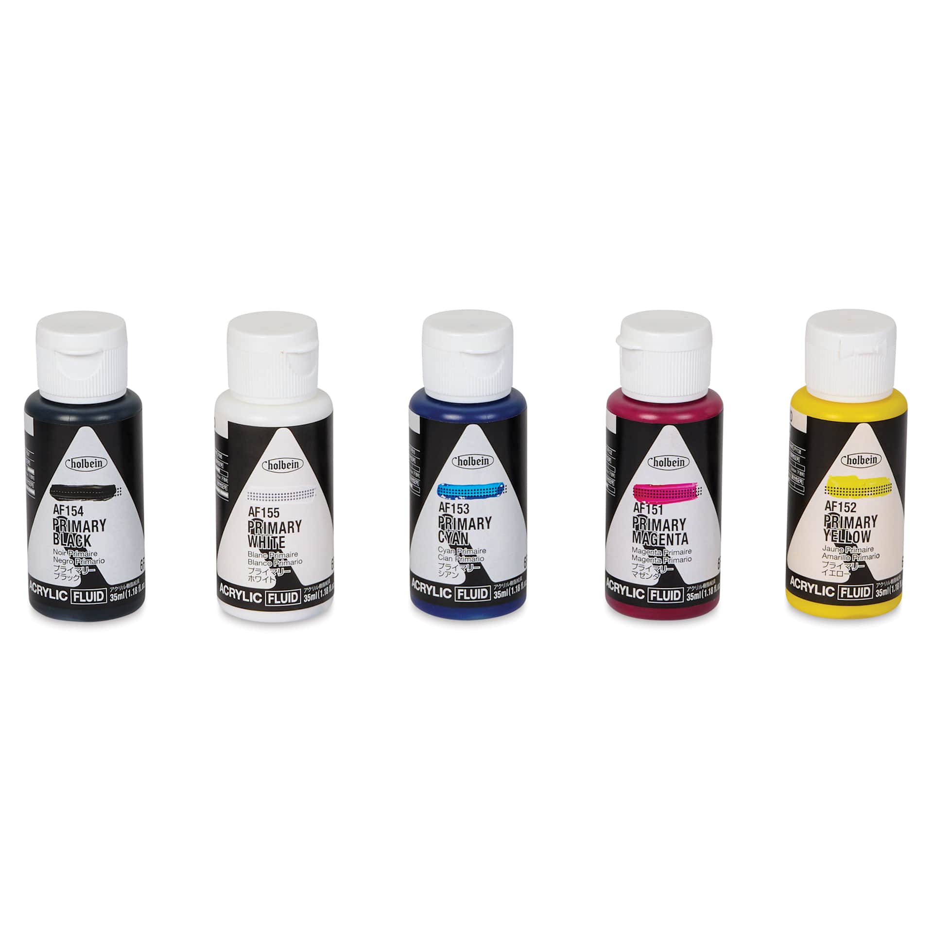 Holbein Fluid Acrylics - Set of 5, 35 ml
