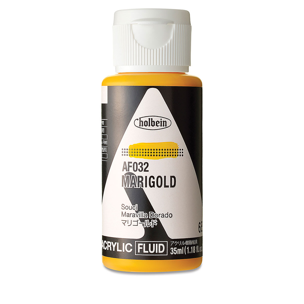 Holbein Fluid Acrylics - Marigold, 35 ml Bottle