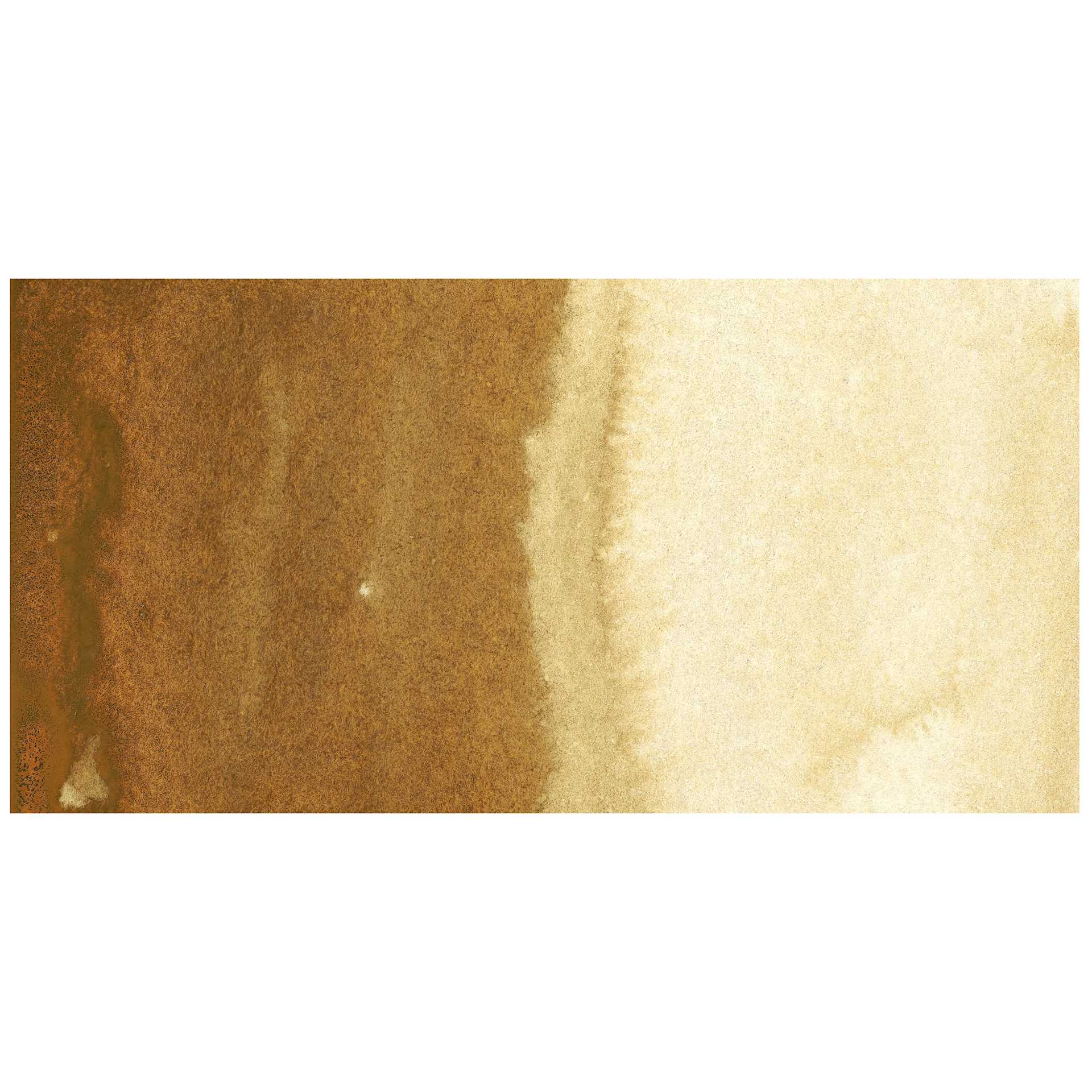 Kuretake Gansai Tambi Watercolor Pan - Yellow Brown swatch