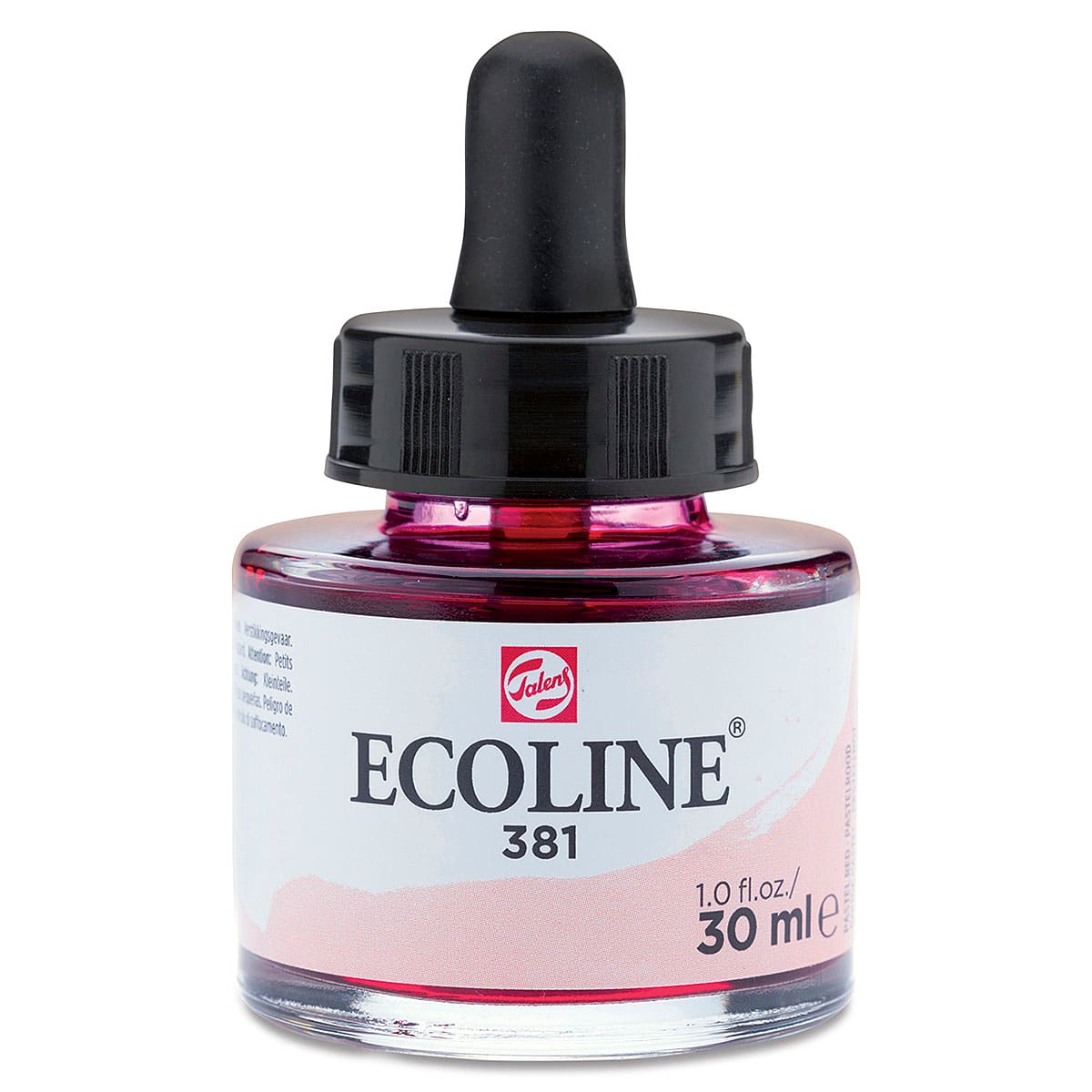 Ecoline Liquid Watercolor with Dropper - Pastel Red, 30 ml jar