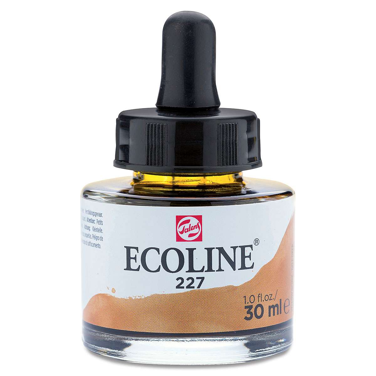 Ecoline Liquid Watercolor with Dropper - Yellow Ochre, 30 ml jar