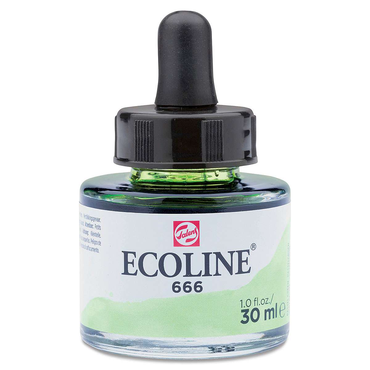 Ecoline Liquid Watercolor with Dropper - Pastel Green, 30 ml jar