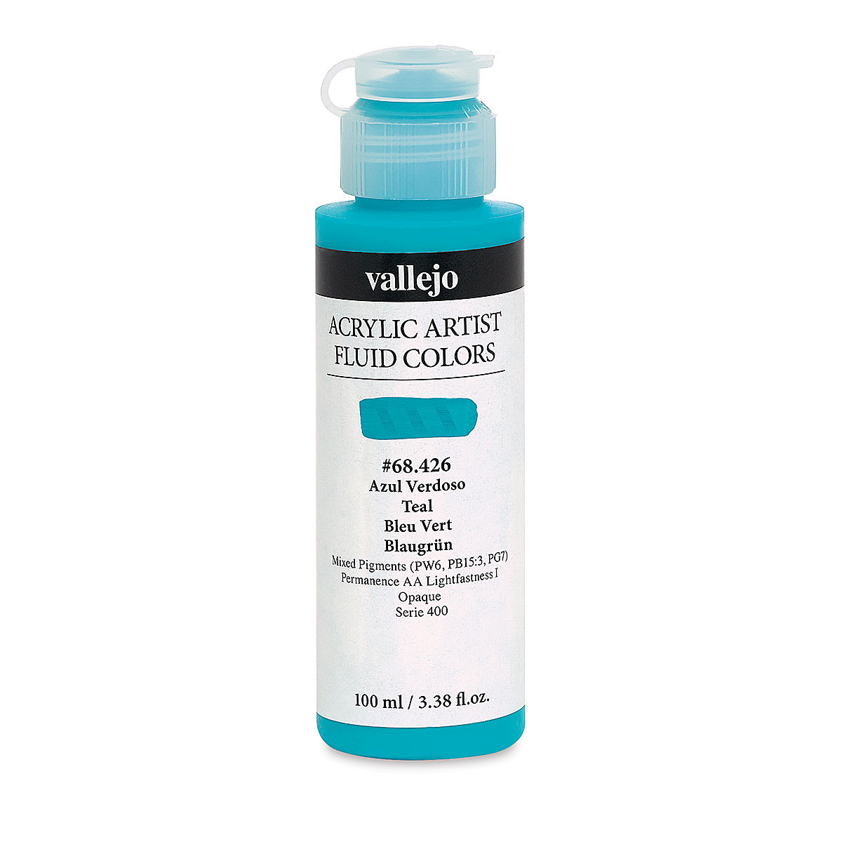 Vallejo Fluid Acrylic - Teal, 100 ml