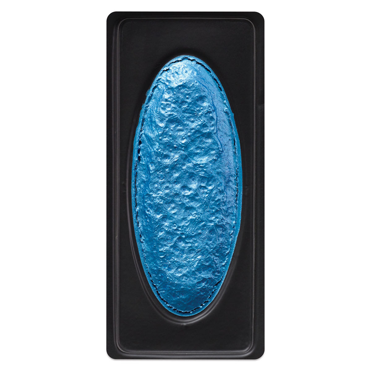 Richeson Collegiate Semi-Moist Watercolor Pans - closeup of Metallic Blue pan