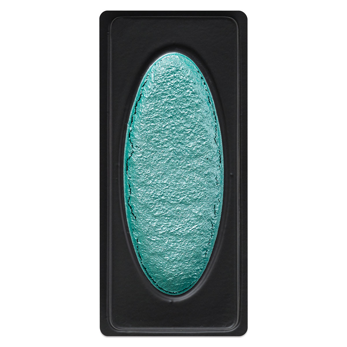 Richeson Collegiate Semi-Moist Watercolor Pans - closeup of Light Green Blue pan