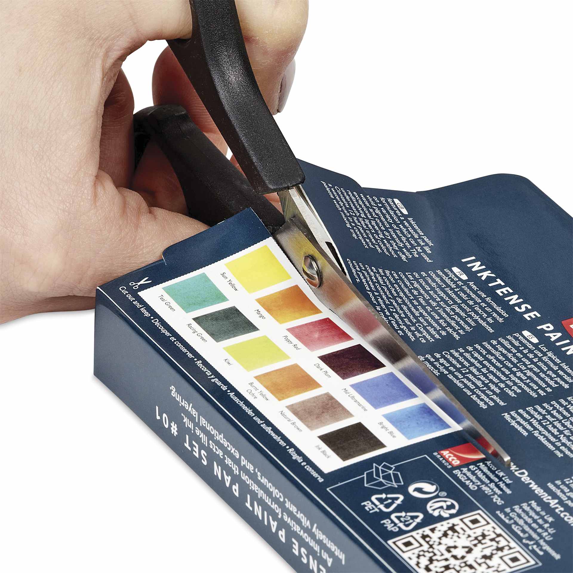 Save the color swatch chart on the back for reference.
