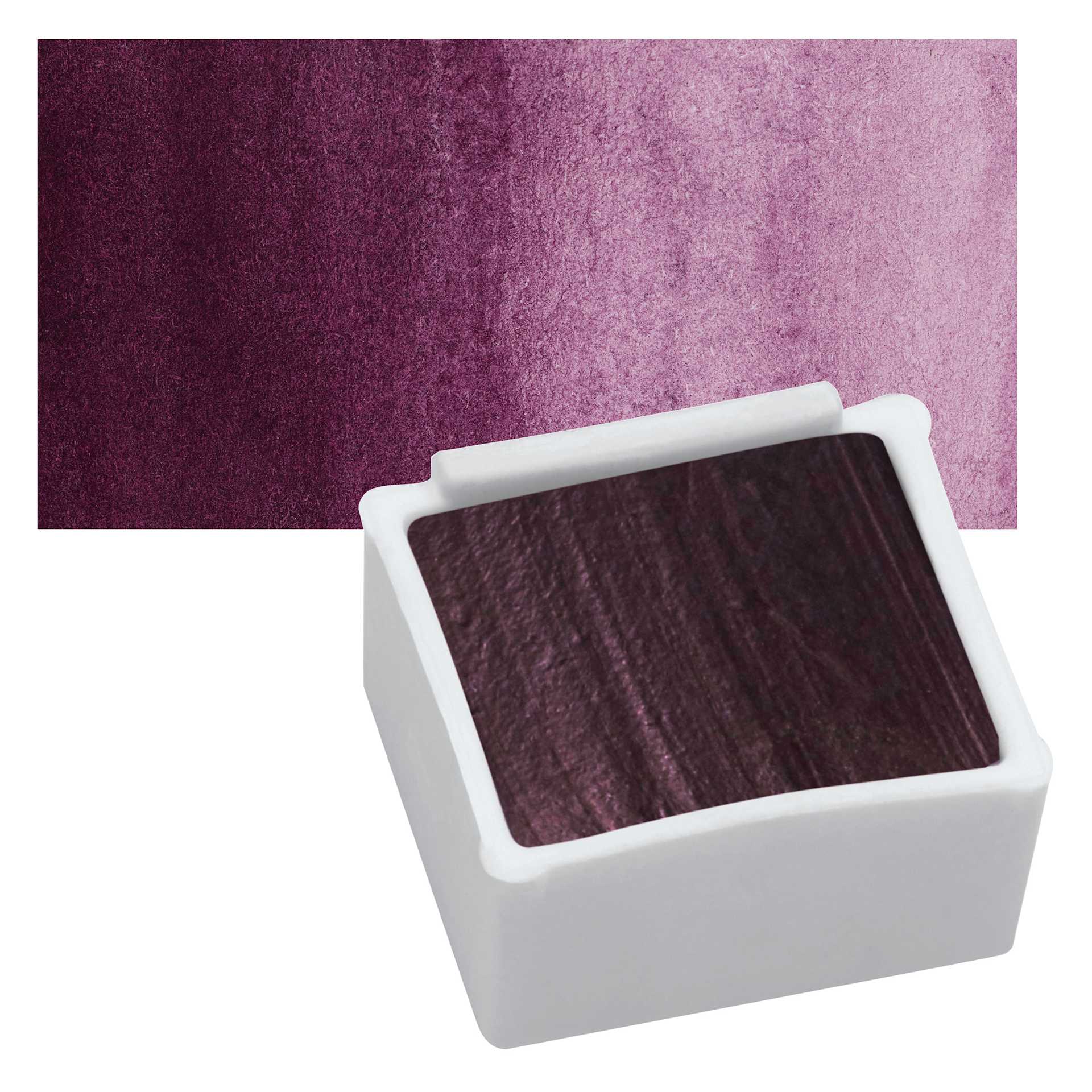 Derwent Inktense Paint Pan - Dark Plum pan and swatch
