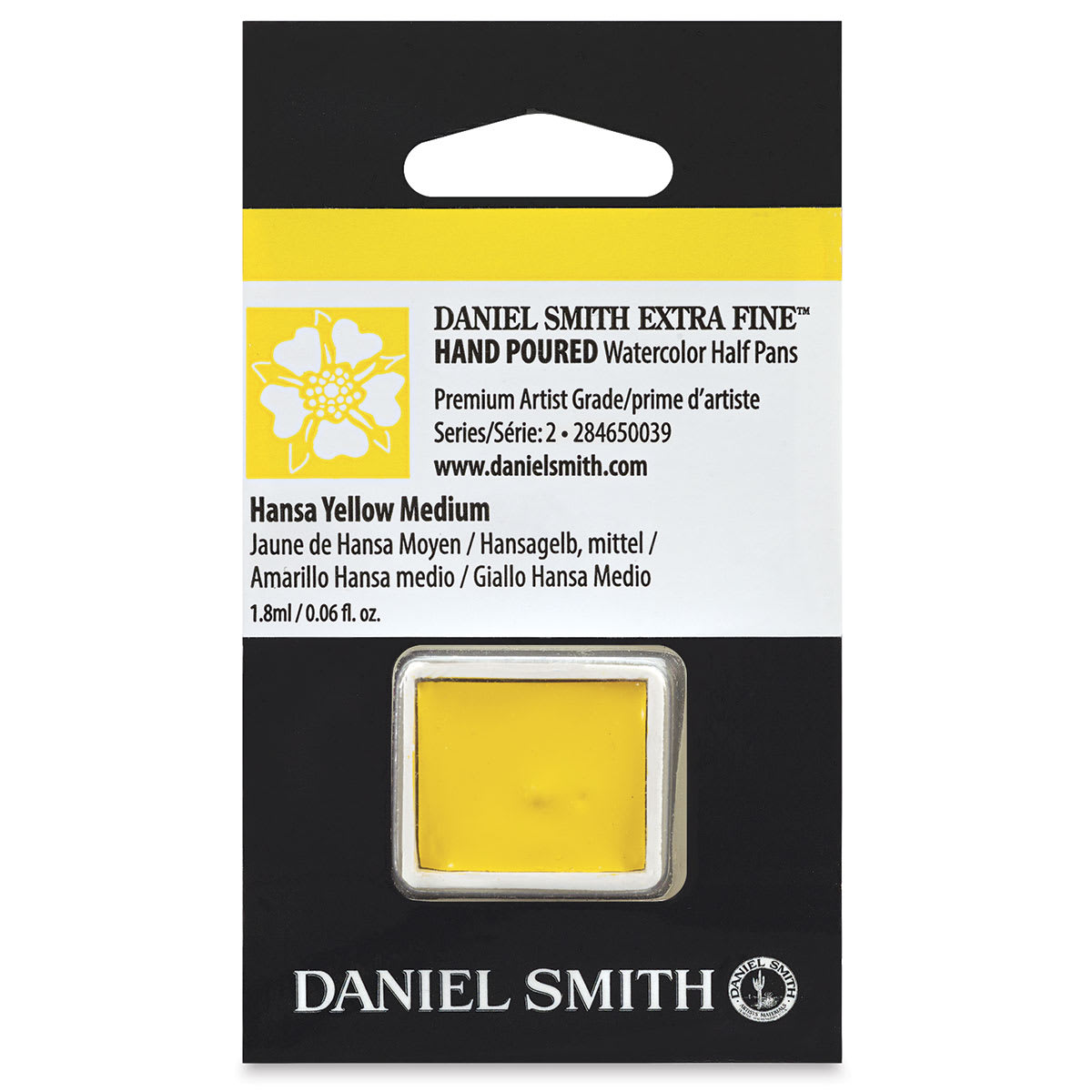 Daniel Smith Extra Fine Watercolor Half Pan - Hansa Yellow Medium