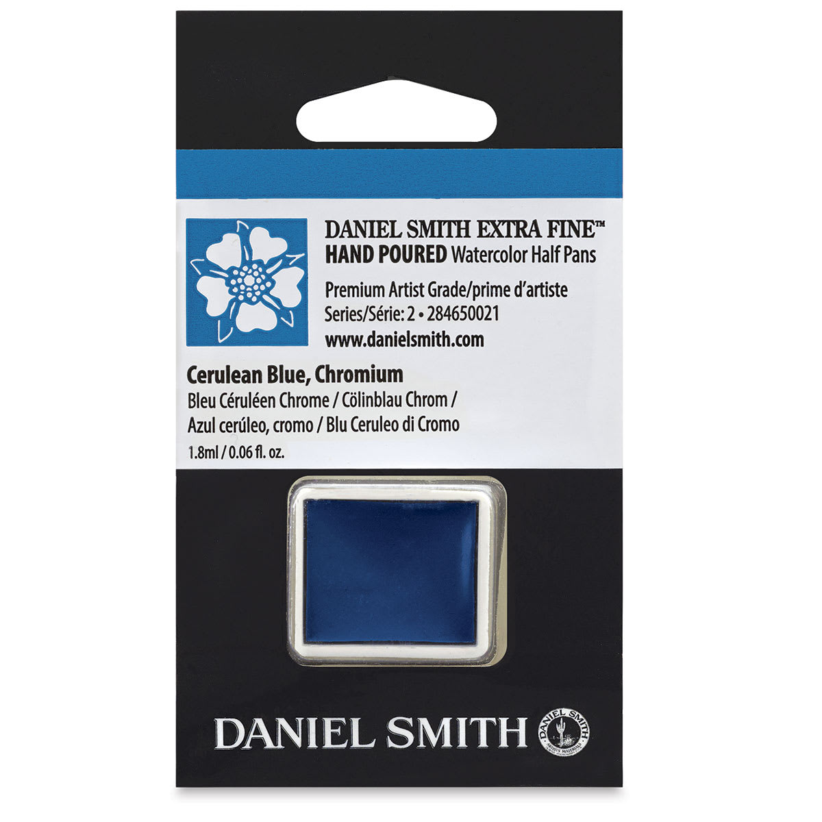Daniel Smith Extra Fine Watercolor Half Pan - Cerulean Blue Chromium