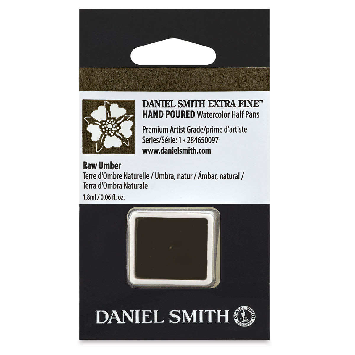 Daniel Smith Extra Fine Watercolor Half Pan - Raw Umber