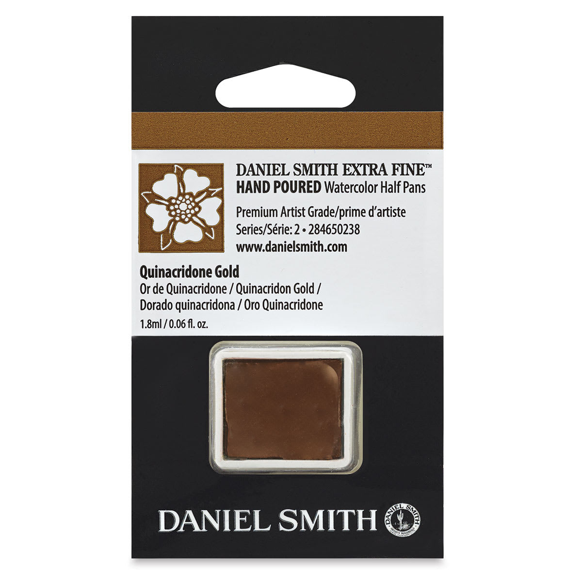 Daniel Smith Extra Fine Watercolor Half Pan - Quinacridone Gold