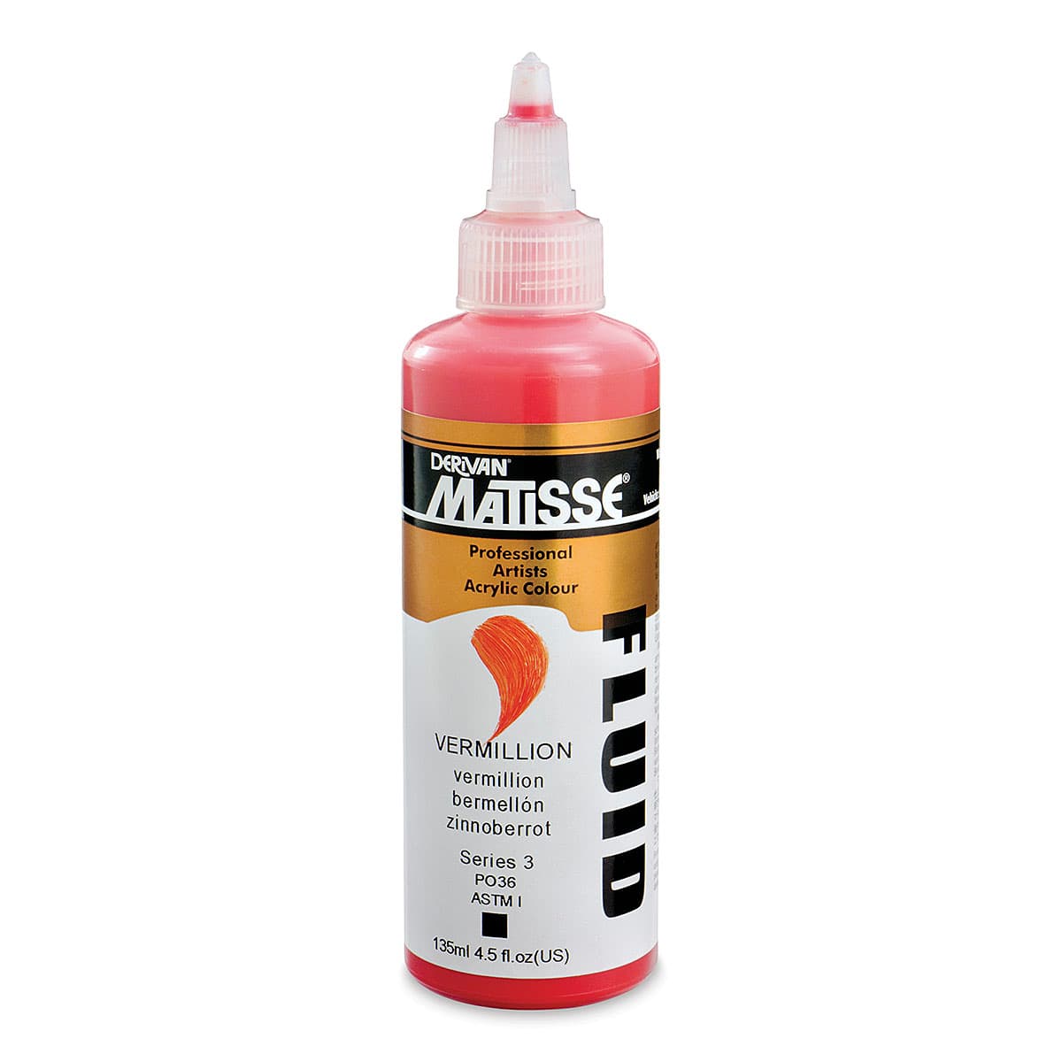 Matisse Fluid Acrylic - Vermillion, 135 ml