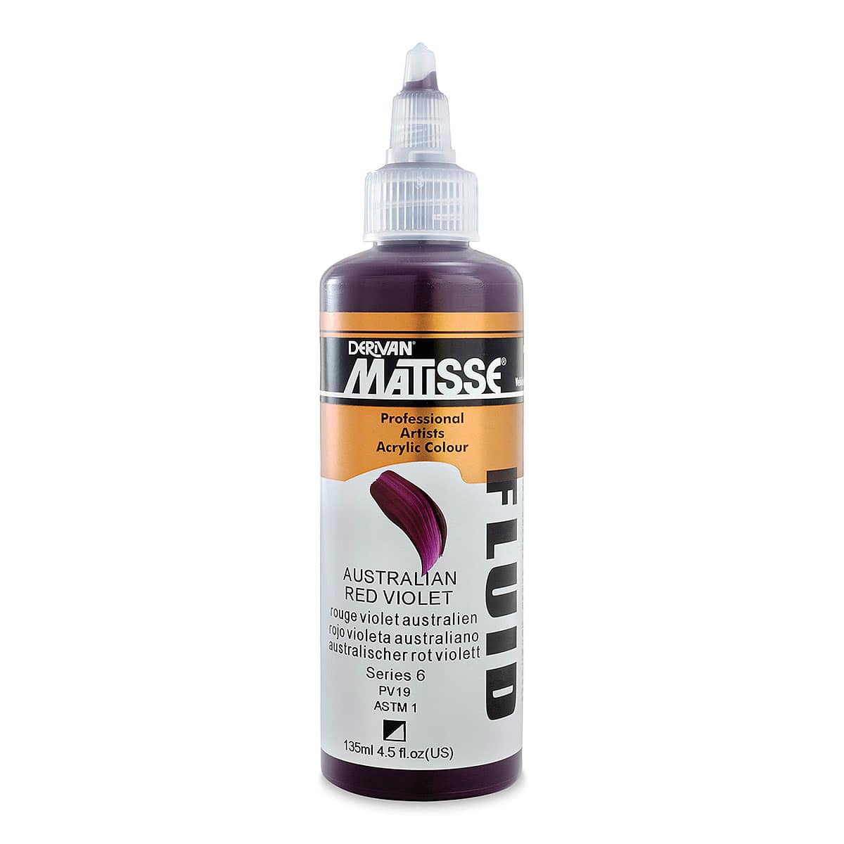 Matisse Fluid Acrylic - Australian Red Violet, 135 ml