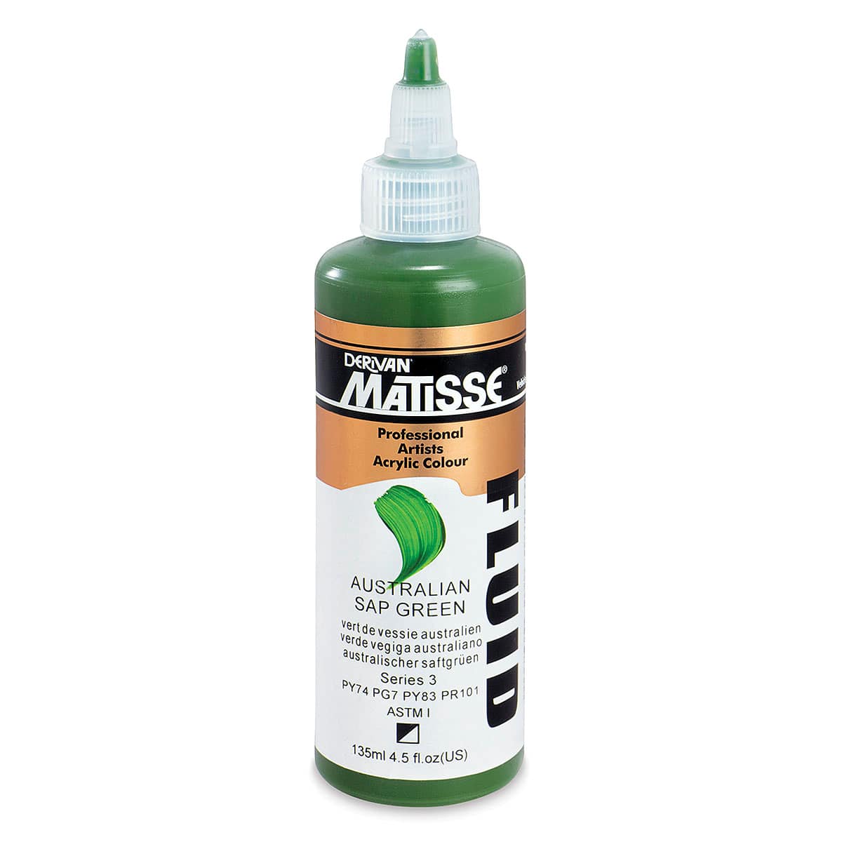 Matisse Fluid Acrylic - Australian Sap Green, 135 ml