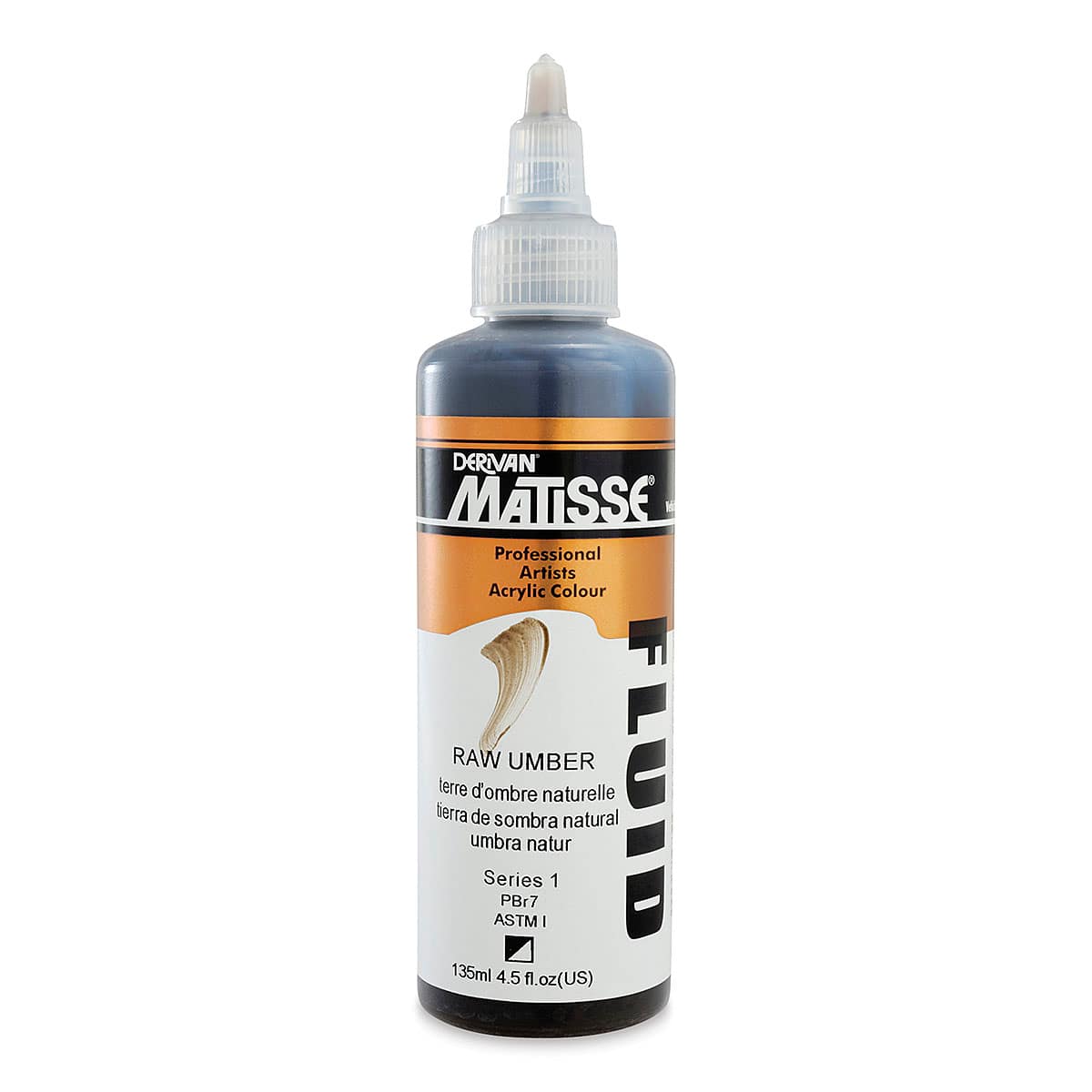 Matisse Fluid Acrylic - Raw Umber, 135 ml