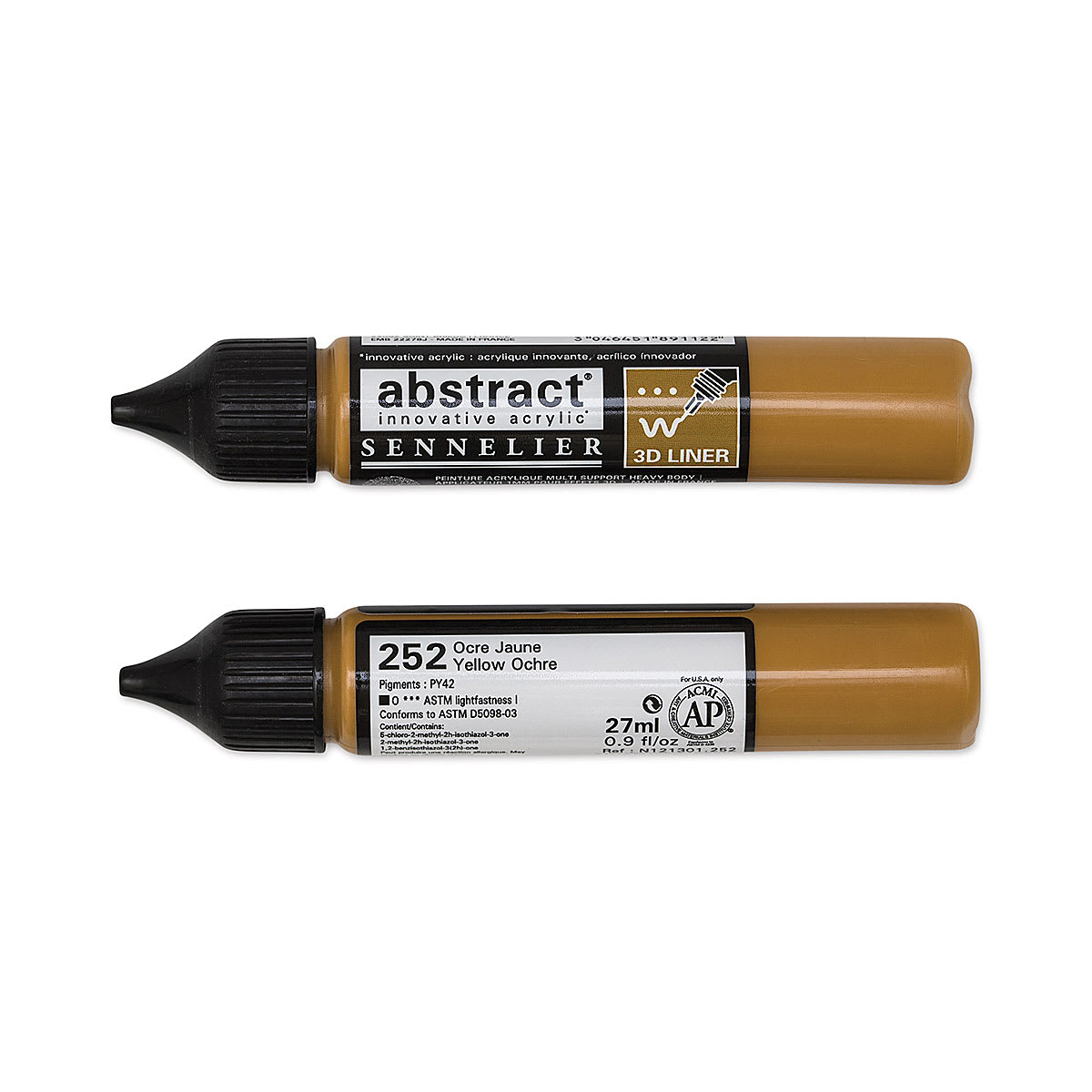 Sennelier Abstract 3D Liner - Yellow Ochre, 27 ml