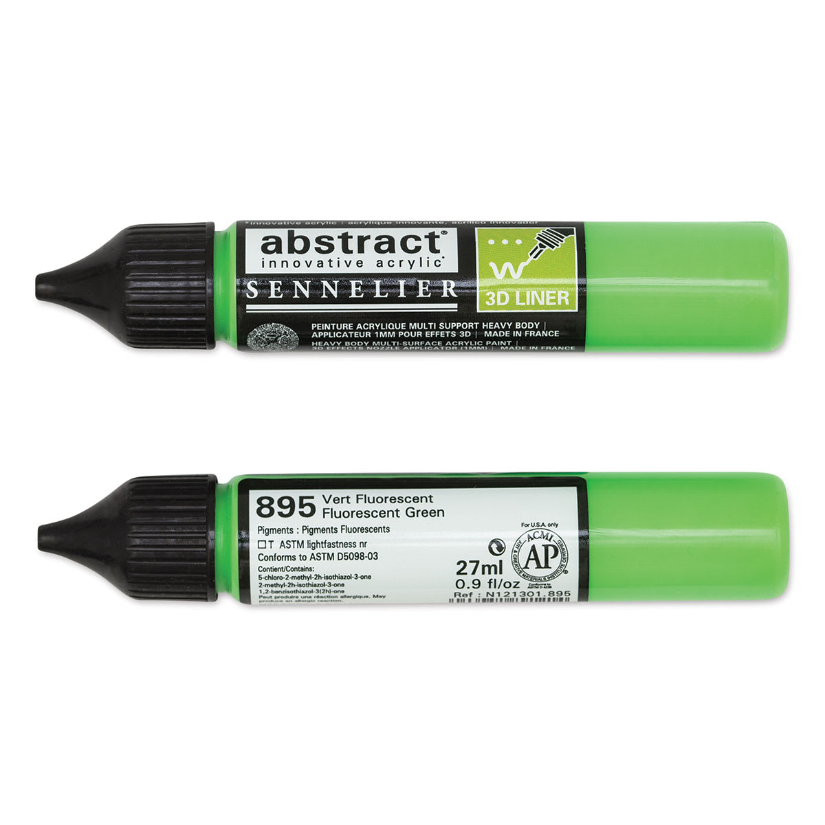 Sennelier Abstract 3D Liner - Fluorescent Green, 27 ml