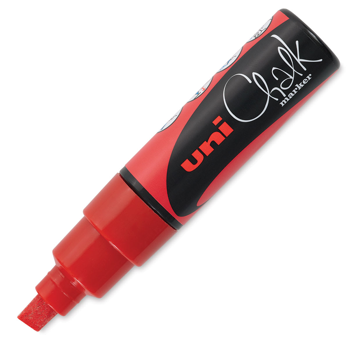Uni Chalk Marker - Red, 8 mm