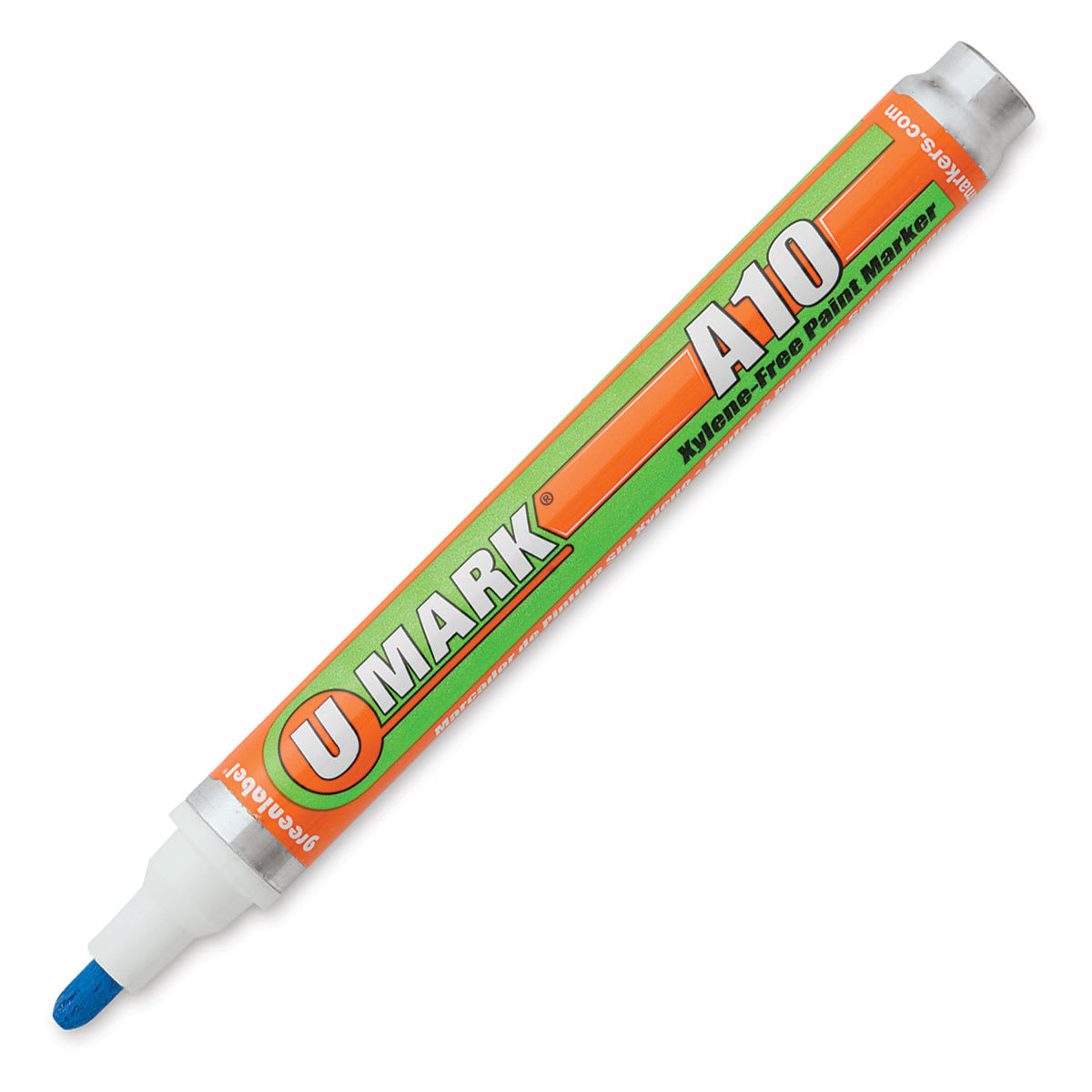 U-Mark A10 Xylene-Free Paint Markers - Single uncapped marker at angle
