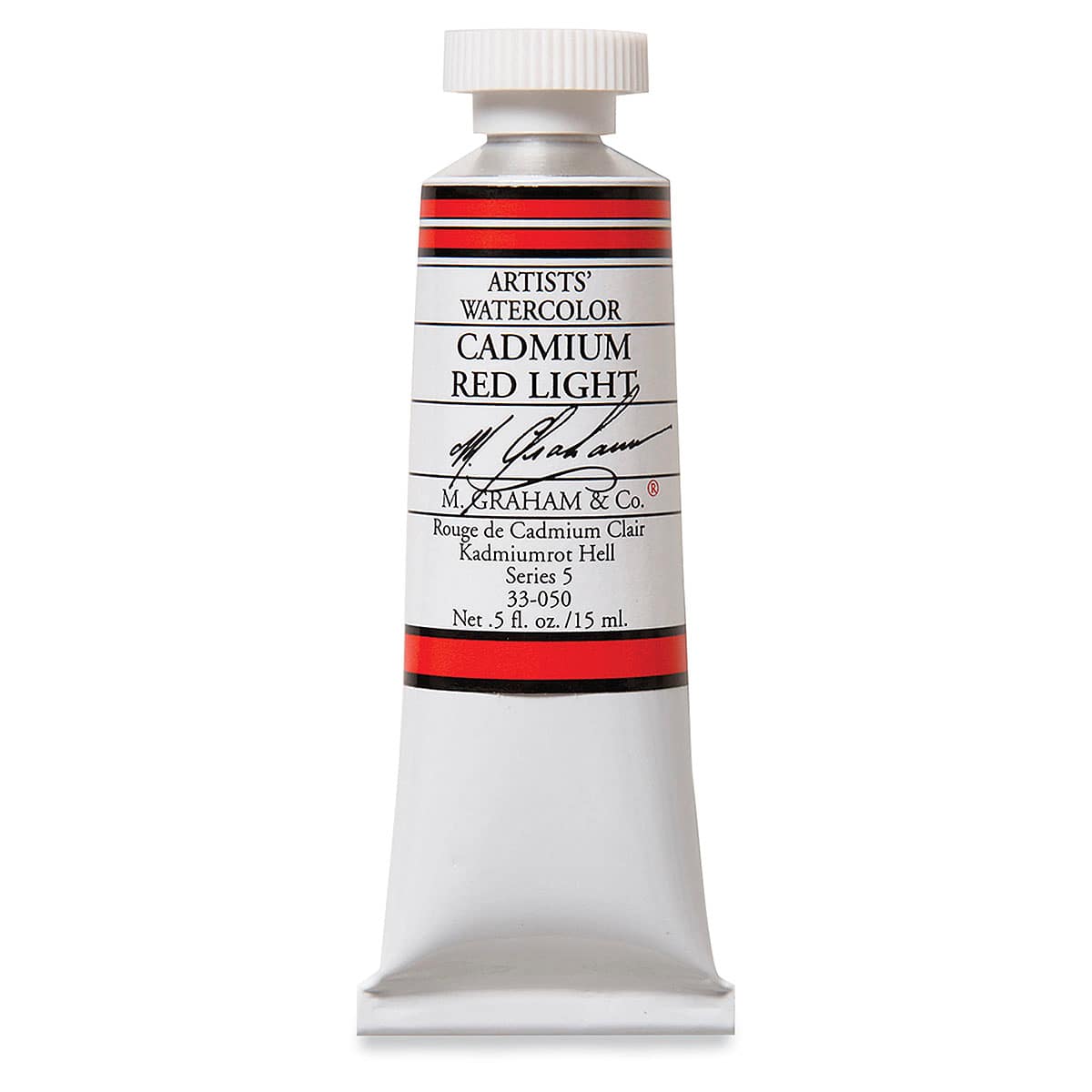 M. Graham Artists' Watercolor - Cadmium Red Light, 15 ml Tube