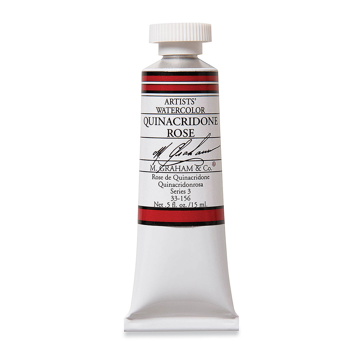 M. Graham Artists' Watercolor - Quinacridone Rose, 15 ml Tube