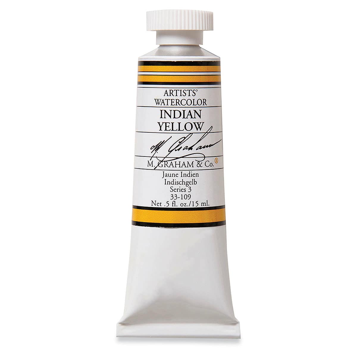M. Graham Artists' Watercolor - Indian Yellow, 15 ml Tube