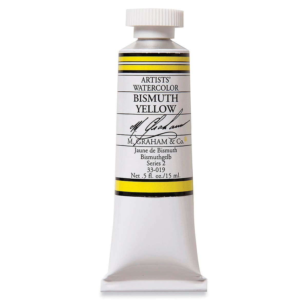 M. Graham Artists' Watercolor - Bismuth Yellow, 15 ml Tube