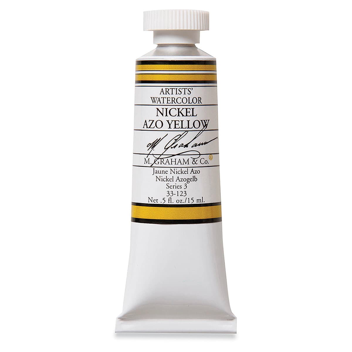 M. Graham Artists' Watercolor - Nickel Azo Yellow, 15 ml tube