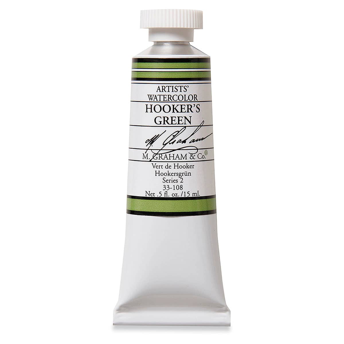 M. Graham Artists' Watercolor - Hooker's Green, 15 ml Tube