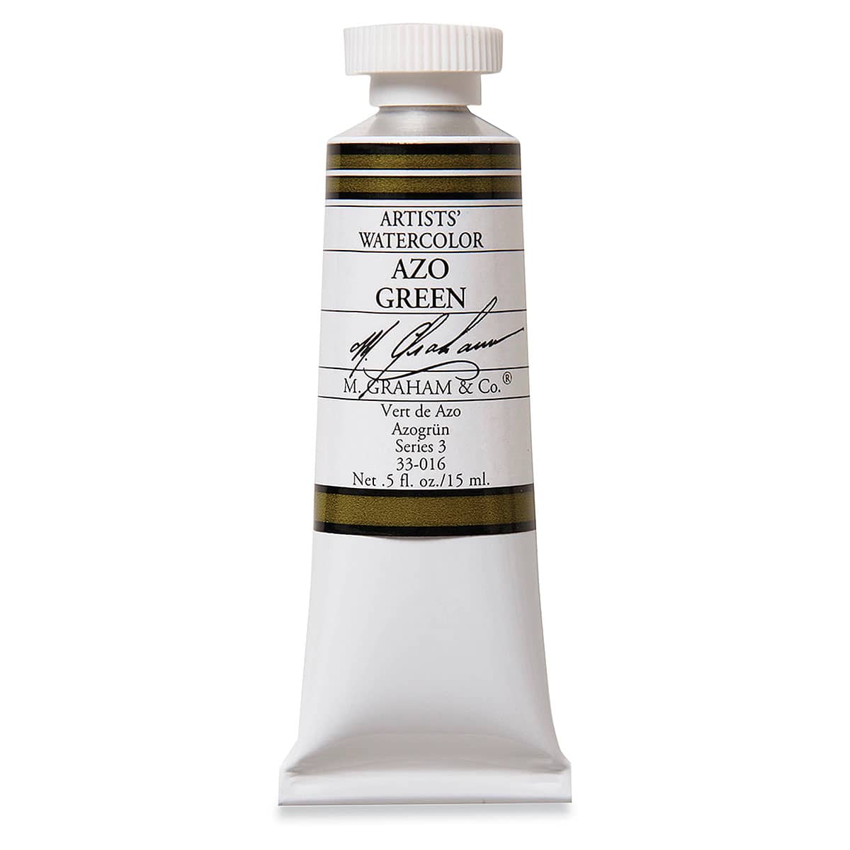 M. Graham Artists' Watercolor - Azo Green, 15 ml Tube