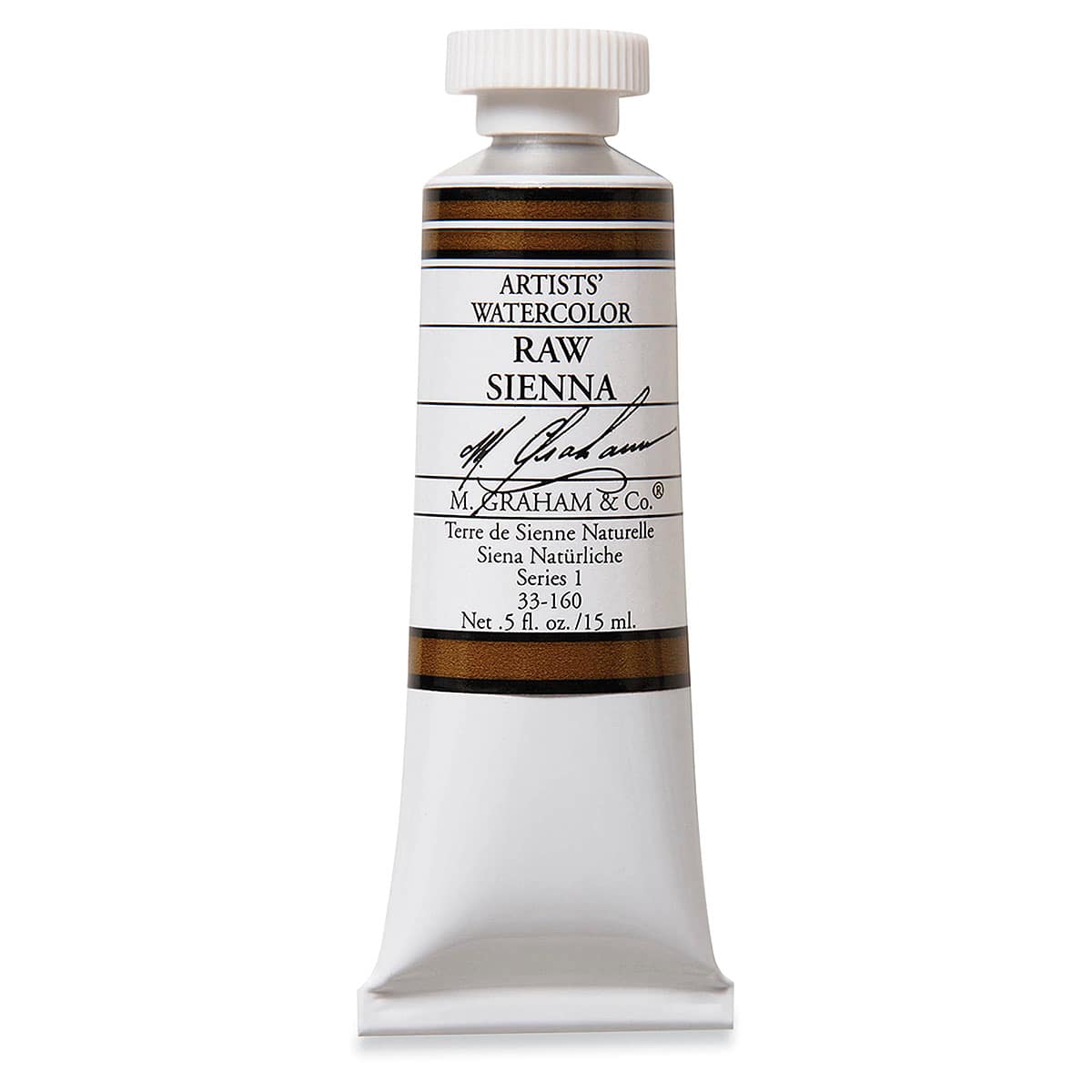 M. Graham Artists' Watercolor - Raw Sienna, 15 ml tube
