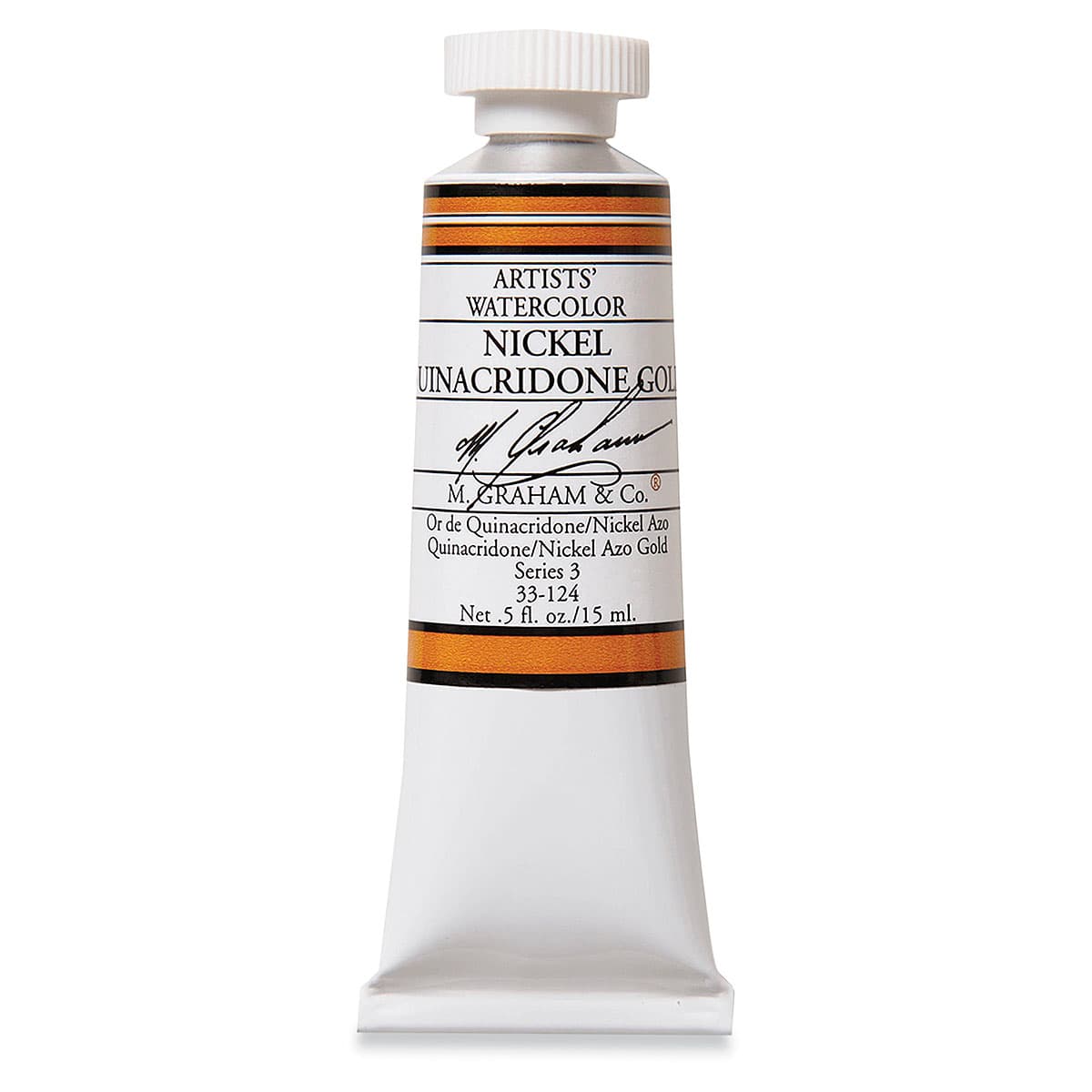 M. Graham Artists' Watercolor - Nickel Quinacridone Gold, 15 ml Tube