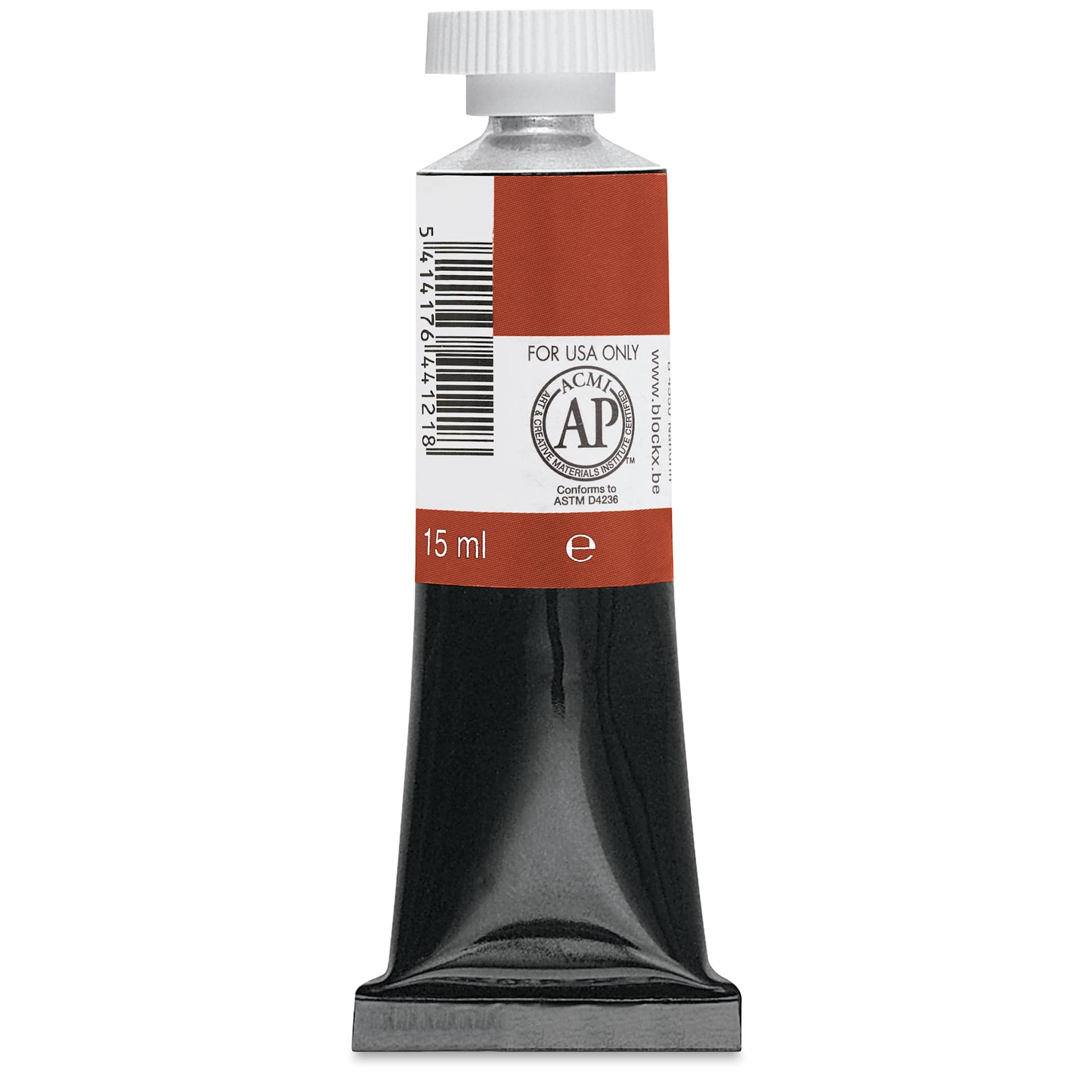 Blockx Artists' Watercolor - Venetian Red, 15 ml tube back