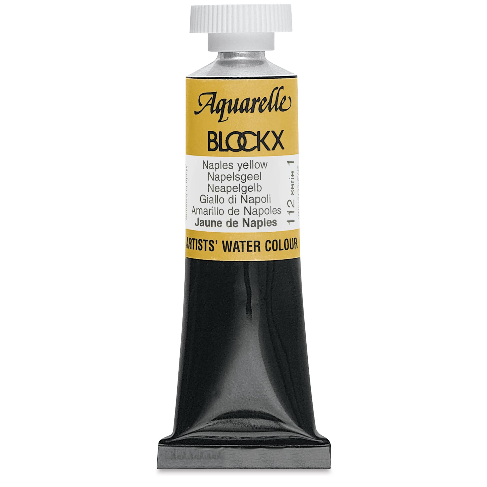 Blockx Artists' Watercolor - Naples Yellow, 15 ml tube