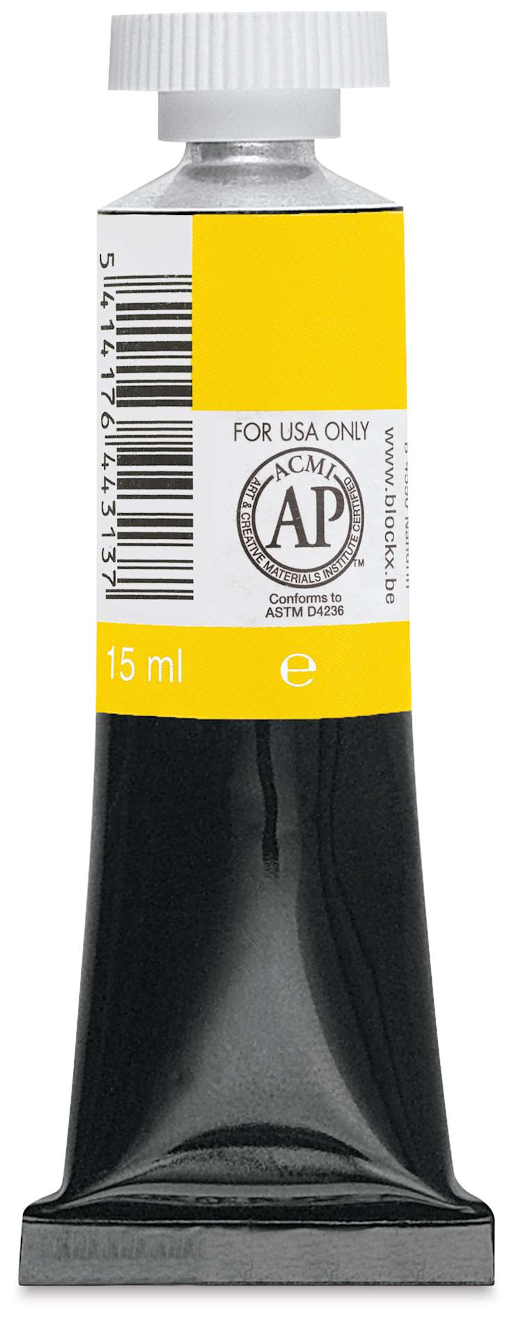 Blockx Artists' Watercolor - Primary Yellow, 15 ml Tube back