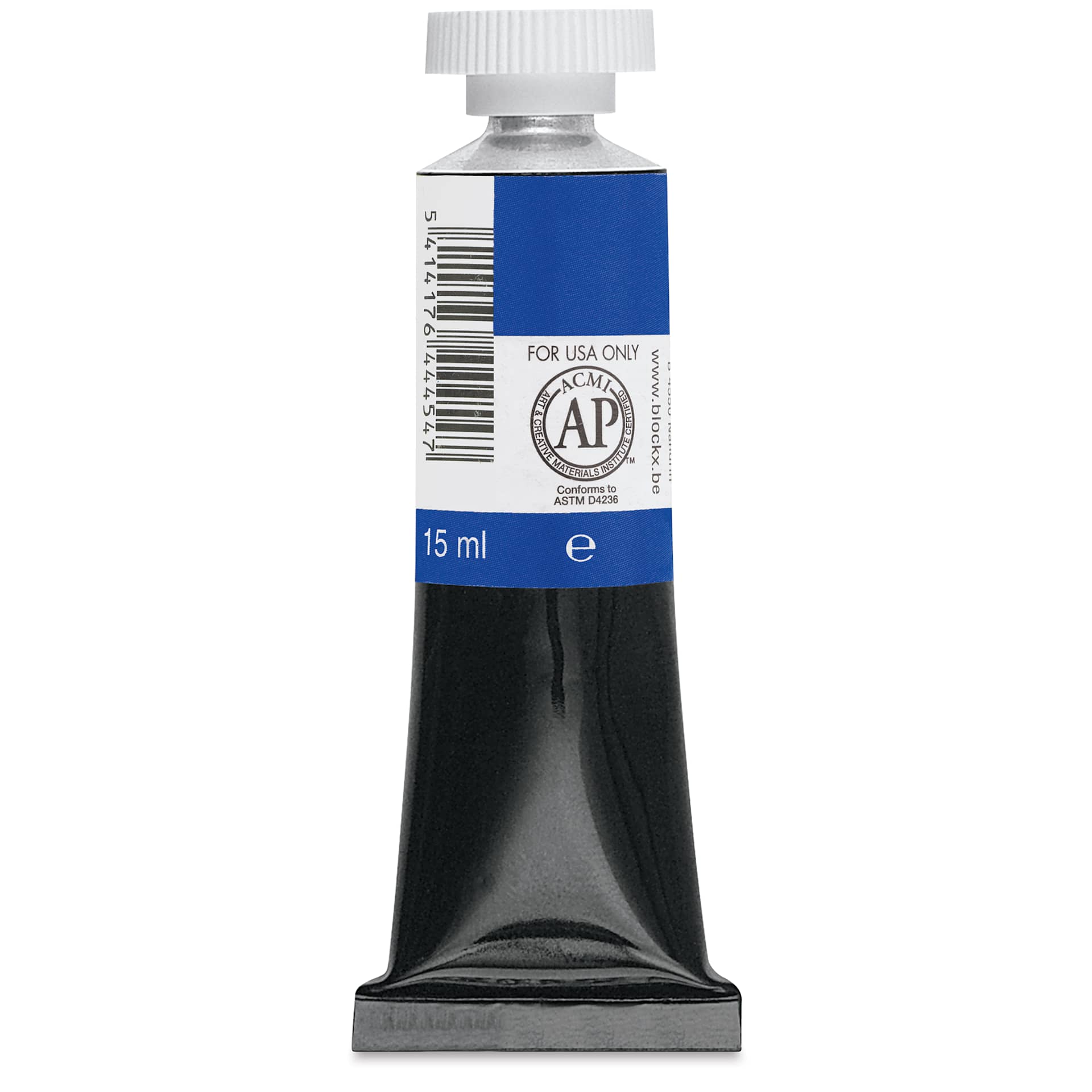 Blockx Artists' Watercolor - Cyanine Blue, 15 ml Tube back