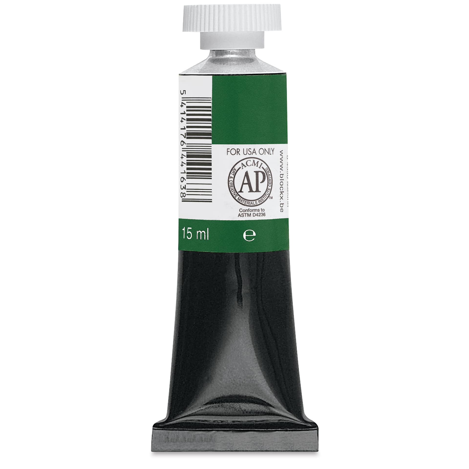 Blockx Artists' Watercolor - Blockx Green, 15 ml Tube back