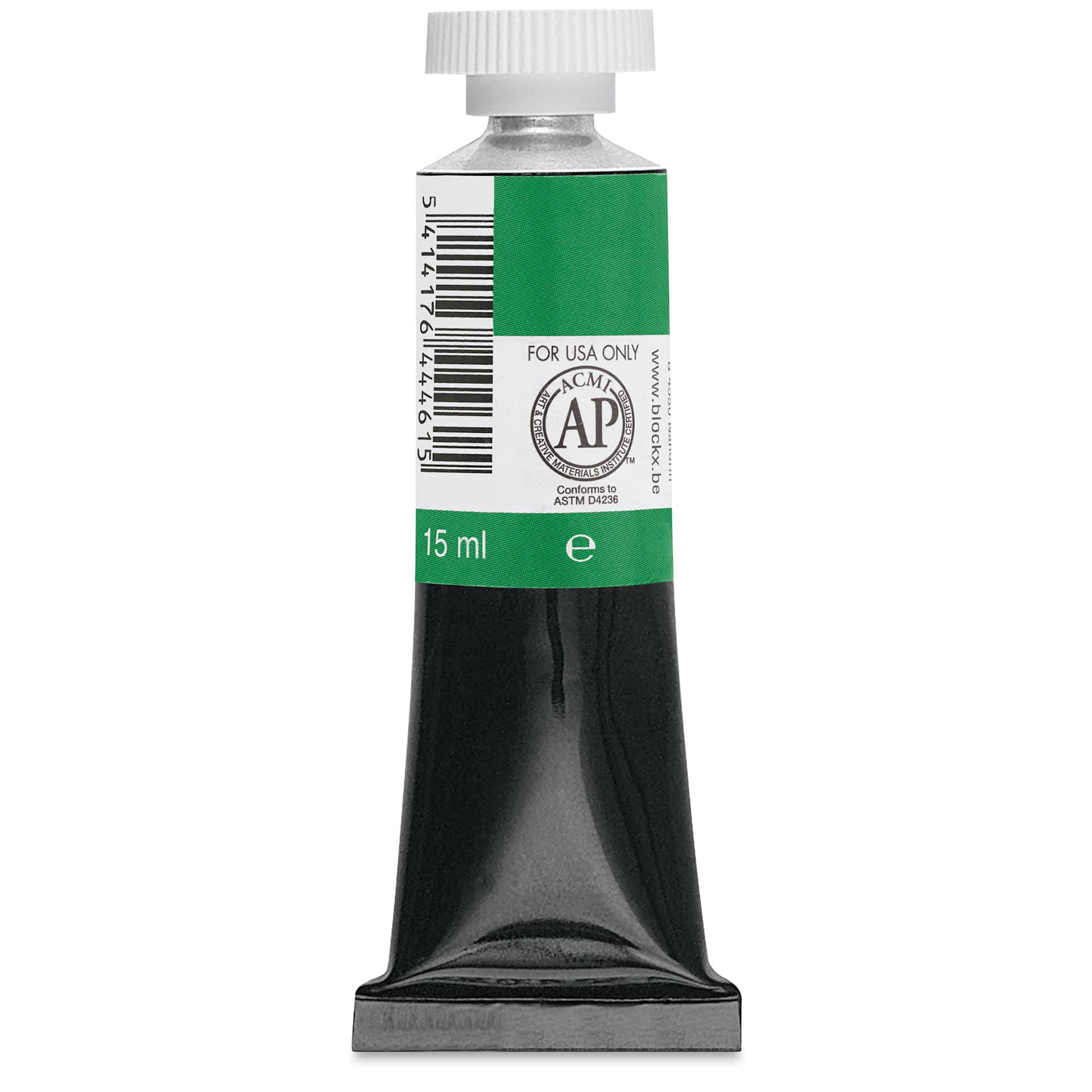 Blockx Artists' Watercolor - Cobalt Green, 15 ml Tube back
