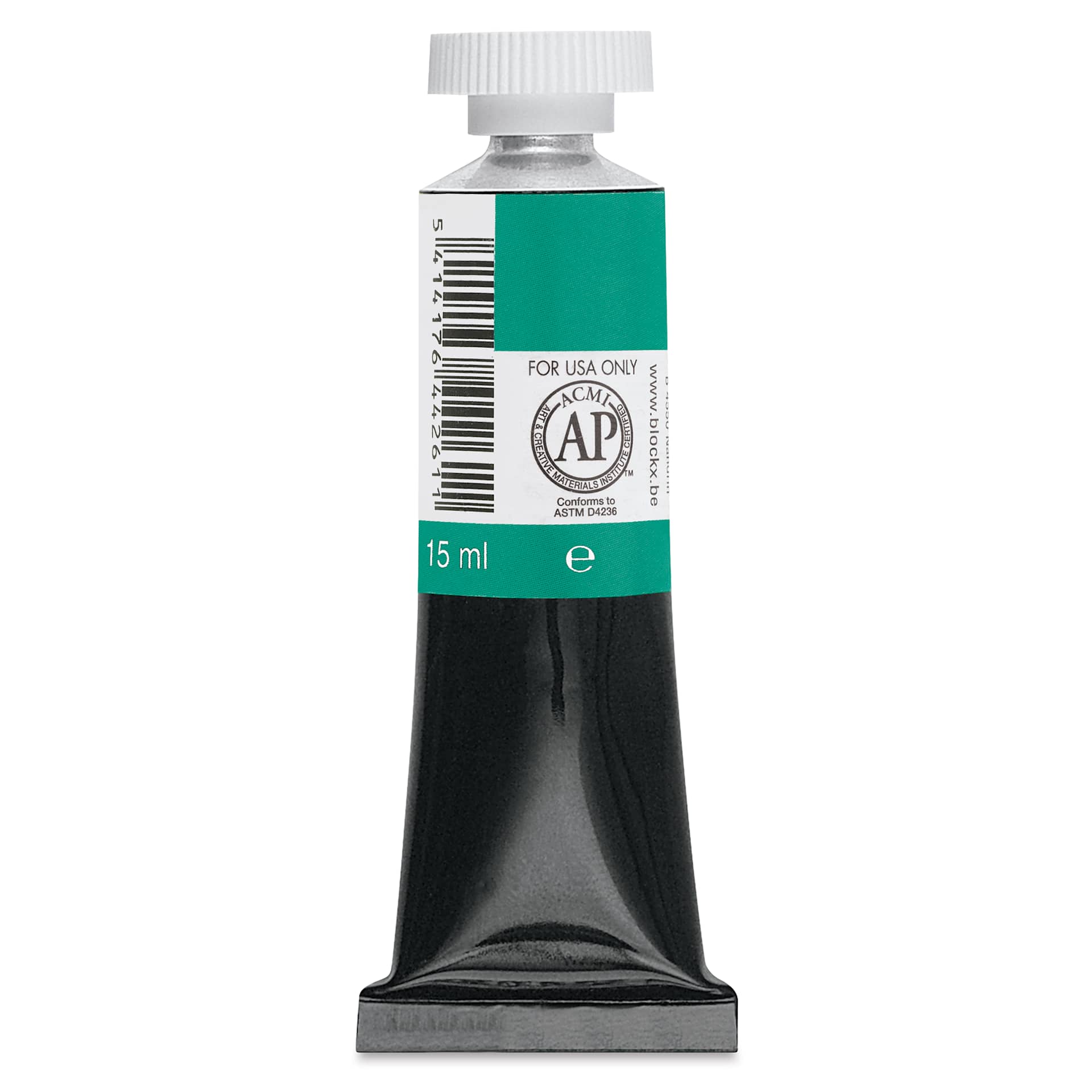 Blockx Artists' Watercolor - Viridian, 15 ml tube back
