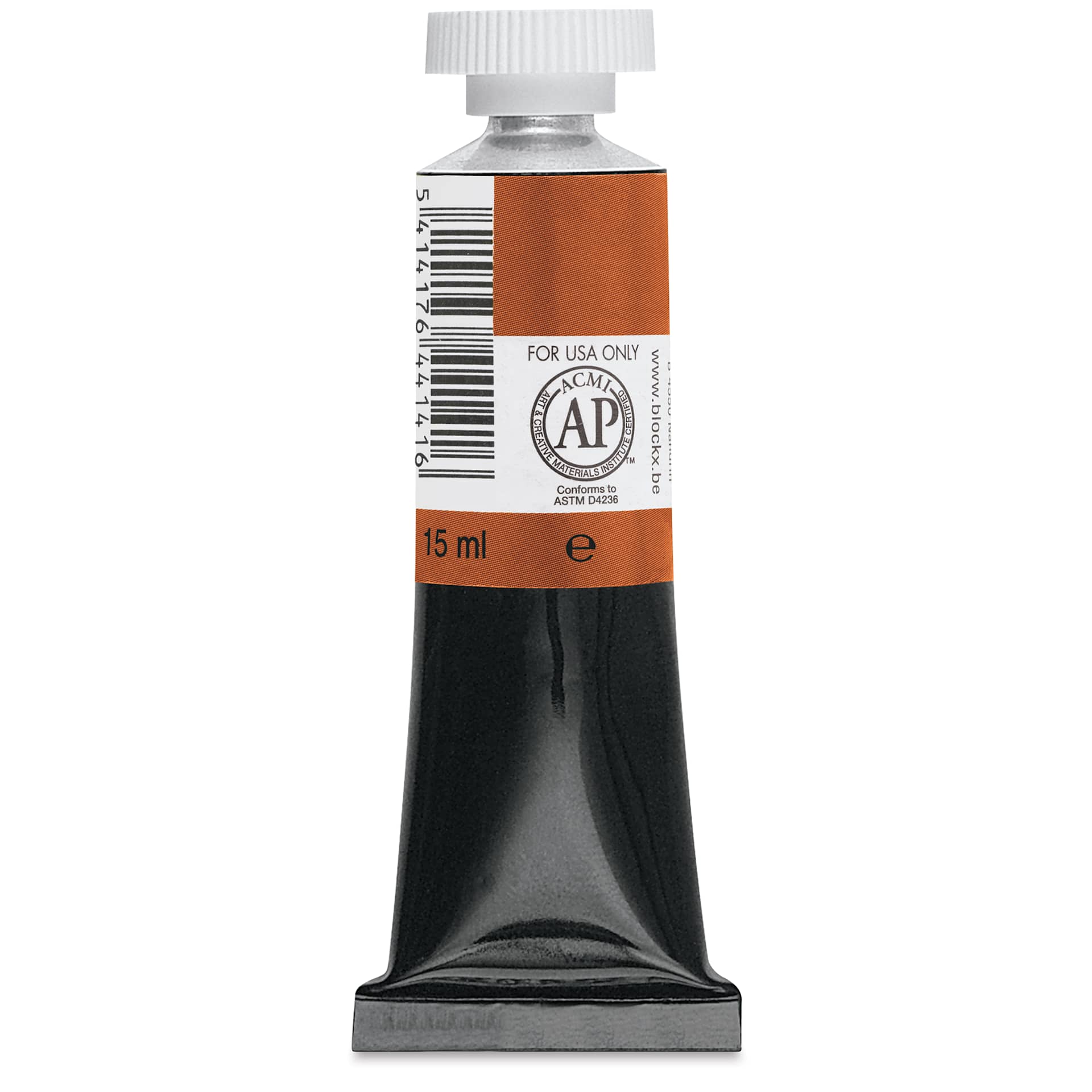 Blockx Artists' Watercolor - Burnt Sienna Light, 15 ml tube back
