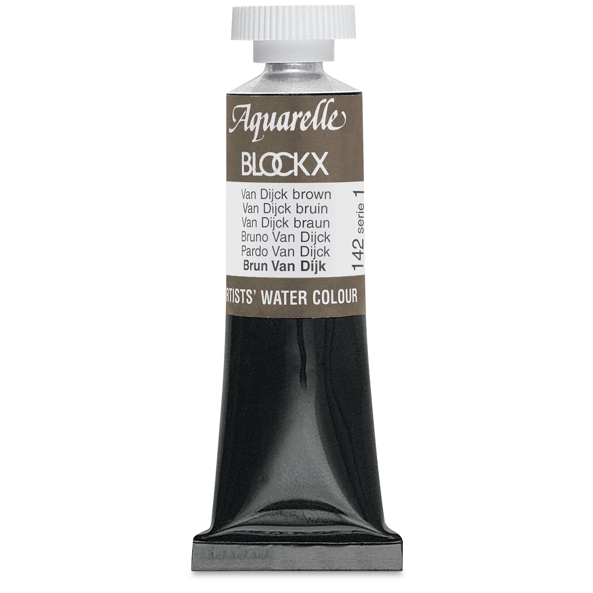 Blockx Artists' Watercolor - Van Dyck Brown, 15 ml tube