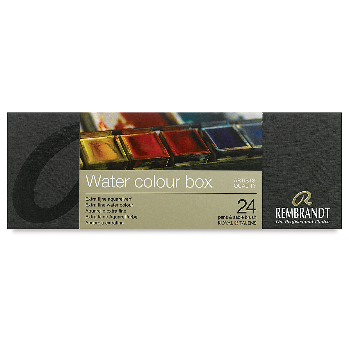 Rembrandt Watercolor 24 pc Half Pan Set - front of package